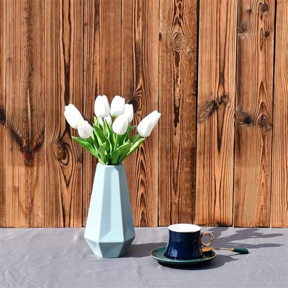 Artificial Tulip Flowers with Soft Latex Materials (White-30) - Picture 6 of 6